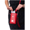 Beste Budmil Handy Umhängetasche Damen rot