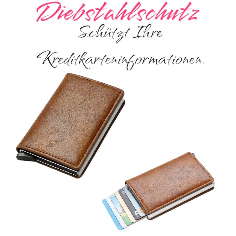 Pop Up Herren Geldbörse PU Leder Herren ohne Münzfach