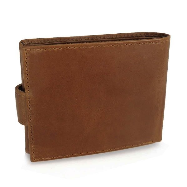 Herren Geldbörse Leder Minimalist Klein Klappbar – Bild 5